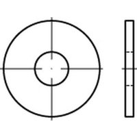 Gebraucht] Din Scheibe Scheiben Unterlegscheibe 9021 Stahl Blank 3,2x9x0,8mm B-Ware von UNBEKANNT