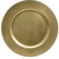 Kaemingk Kunststoffteller gold Ø 33 cm Weihnachtsdeko Kaemingk Kunststoffteller gold Ø 33 cm Weihnachtsdeko von UNBEKANNT