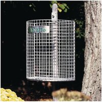 [NEUWERTIG] B-Ware Abfallkorb Drahtgitter Korb 27l Verzinkt Gelochter Boden H400x B430x T210mm von UNBEKANNT