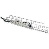 [NEUWERTIG] B-Ware Kabelkorb Drahtkorb Kabelmanagement Silber Für Schreibtische 790x100x50 von UNBEKANNT