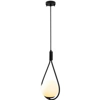 [NEUWERTIG] Hängeleuchte Gmn 00008 1 Flammig Schwarz/Opalglas Deckenlampe Lampe Leuchte 273 B-Ware von UNBEKANNT
