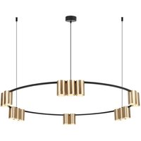Neuwertig] Genesis Hängeleuchte Pendelleuchte Lampe Gu10 Decke Schwarz Gold Aluminium B-Ware von UNBEKANNT