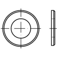 Unbekannt - neuwertig] Scheiben Ringe Unterlegscheiben Din 125 Stahl 140 Hv b 25 Form b 100 St B-Ware von UNBEKANNT