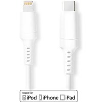 Unbekannt - Lightning Kabel usb 2.0 Apple Lightning, 8-polig usb-c™ Stecker 480 Mbps Vernickelt 2,00 m Rund pvc Weiß Box von UNBEKANNT