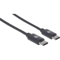 Manhattan USB-Kabel usb 2.0 usb-c® Stecker 0.50 m Schwarz 354868 von UNBEKANNT