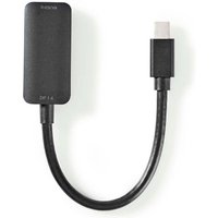 Unbekannt - Mini displayport kabel displayport 14 mini displayport stecker hdmi ausgang 48 gbits vernickelt 020 m rund pvc schwarz kunststoffbeutel von UNBEKANNT