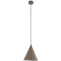 Unbekannt - gebraucht] Hängeleuchte Pendelleuchte Lampe Beige Metall Kegel E27 24cm Form B-Ware von UNBEKANNT