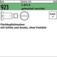 Unbekannt - neuwertig] Flachkopfschraube Din 923 Schraube M6x16x9 0 4 8 5 8 Galv Verz 100 Stück B-Ware von UNBEKANNT