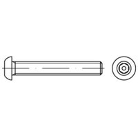 Unbekannt - neuwertig] Iso 7380 Diebstahlhemmende Flachkopfschraube Vg M8x25 Edelstahl A2 Blank 100 St. B-Ware von UNBEKANNT