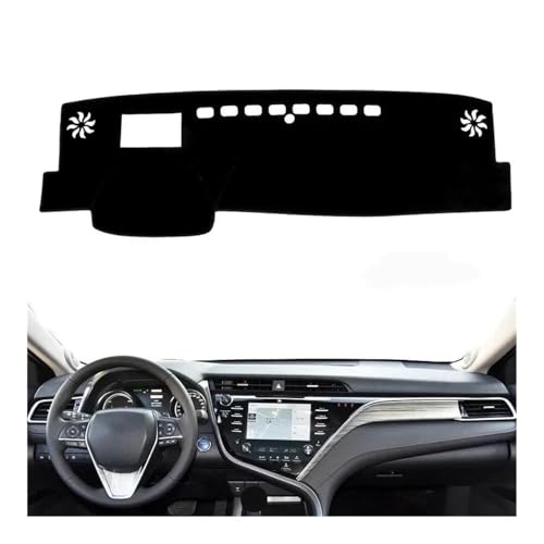 UNCLE LIAO Auto Armaturenbrett Abdeckung Matte,für Camry 2018 2019 (LHD) rutschfeste Sun Shade Pad Instrumentenabdeckung Schutzteppich Styling.,Without HUD von UNCLE LIAO