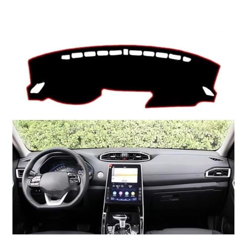 UNCLE LIAO Auto Armaturenbrett Abdeckung Matte,für Hyundai Creta Ix25 2020 2021 2022 (LHD) rutschfeste Sun Shade Pad Instrumentenabdeckung Schutzteppich Styling.,Red von UNCLE LIAO