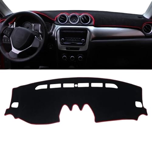 UNCLE LIAO Auto Armaturenbrett Abdeckung Matte,für Suzuki Vitara LY 2015 2016 2017 2018 2019 2020 2021 2022 (LHD) rutschfeste Sun Shade Pad Instrumentenabdeckung Schutzteppich Styling.,Red von UNCLE LIAO
