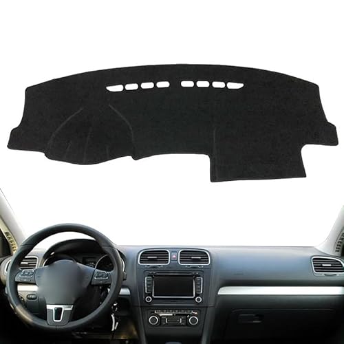 UNCLE LIAO Auto Armaturenbrett Abdeckung Matte,für VW Golf 6 MK6 GTI R 2009 2010 2011 2012 2013 5K (LHD) rutschfeste Sun Shade Pad Instrumentenabdeckung Schutzteppich Styling. von UNCLE LIAO