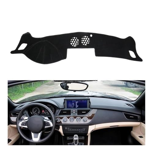 UNCLE LIAO Auto Armaturenbrett Abdeckung Matte,für Z4 E85 E89 2003 2004 2005 2006 2007 2008 2009 2010 2011-2016 (LHD) rutschfeste Sun Shade Pad Instrumentenabdeckung Schutzteppich Styling.,Black von UNCLE LIAO