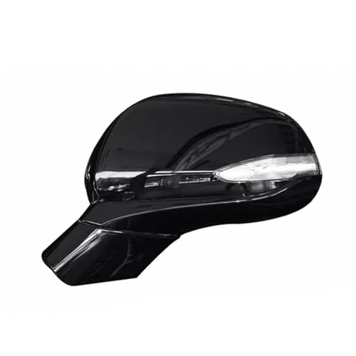 UNCLE LIAO Spiegelabdeckungen für Hyundai Santa Fe IX45 2019 2020 2021 2022 Spiegelgehäuse Ersatz Kratzfest Wetterfest Schutz.,A-Black-Left-8 Wire von UNCLE LIAO