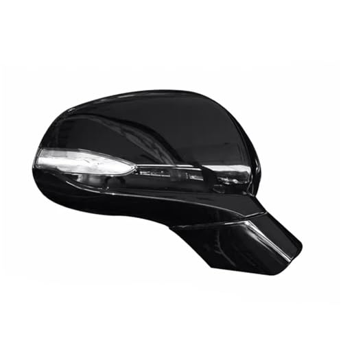 UNCLE LIAO Spiegelabdeckungen für Hyundai Santa Fe IX45 2019 2020 2021 2022 Spiegelgehäuse Ersatz Kratzfest Wetterfest Schutz.,A-Black-Right-6 Wire von UNCLE LIAO