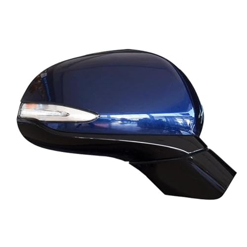 UNCLE LIAO Spiegelabdeckungen für Hyundai Santa Fe IX45 2019 2020 2021 2022 Spiegelgehäuse Ersatz Kratzfest Wetterfest Schutz.,A-Blue-Right-8 Wire von UNCLE LIAO
