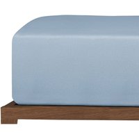 Uncover By Schiesser - Spannbettlaken New Jersey - Edeljersey - 100 x 200 cm - Hellblau von UNCOVER BY SCHIESSER