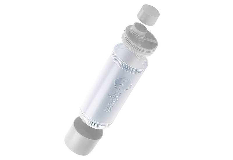 UNDA Trinkflasche All In One Multifunktionsflasche: Trinkflasche mit großem Becher, 550 ml - 3 Funktionen in einer Flasche, BPA-frei von UNDA