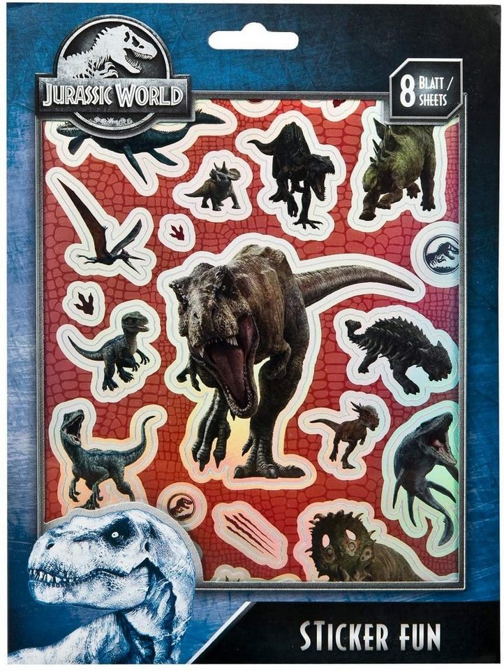 UNDERCOVER Sticker Dinosaurier 8 Stickerbogen Aufkleber Mitgebsel Kindergeburtstag Dino von UNDERCOVER
