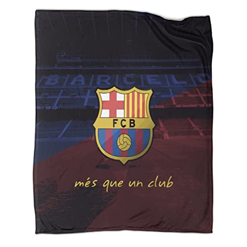 FC Barcelona Decke Super Weiche Leichte Flanell Fleece Decke Für Bett Couch Sofa,Football Sport Ganzjährig Warme Kuschelige Plüsch Mikrofaser Decke 60x80inch(150x200cm) von UNDERZY