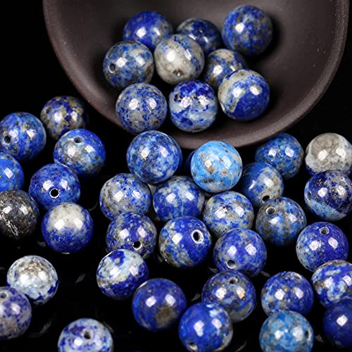 Türkis und Türkis Naturstein Rundrunde Tiger Eye Lose Perlen Für Herstellung Schmuck DIY-Lapislazuli_6mm 50pcs. von UNDERZY