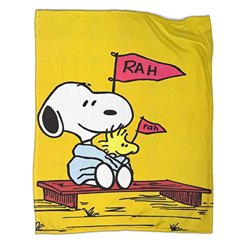 UNDERZY Snoopy Decke Kuscheldecke , Flanell Weich Fleecedecke Für Mädchen Teens, Flannel Fleece Blanket, Kinder Kuscheldecke, Sofadecke, Wohndecke, Mikrofaser Couchdecke 40x50inch(100x130cm) von UNDERZY