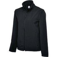 Uneek - 3-lagige wasserdichte Unisex Softshelljacke Schwarz 6XL - Schwarz von UNEEK