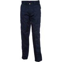 Arbeits-Cargohose Marineblau 46 245 g/m² 65 % Polyester kürzer geschnitten von UNEEK