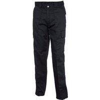 Arbeits-Cargohose Schwarz 30 245 g/m² 65 % Polyester kürzer geschnitten Arbeits-Cargohose Schwarz 30 245 g/m² 65 % Polyester kürzer geschnitten von UNEEK