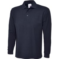 Classic langarm Poloshirt Marineblau 4XL 220 g/m² Classic langarm Poloshirt Marineblau 4XL 220 g/m² von UNEEK