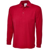 Classic langarm Poloshirt Rot 4XL 220 g/m² Classic langarm Poloshirt Rot 4XL 220 g/m² von UNEEK