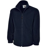 Uneek - Extra dicke Unisex Fleecejacke 300 g/m² Antipilling Dunkelblau xs - Schwarz von UNEEK