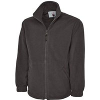 Extra dicke Unisex Fleecejacke 300 g/m² Antipilling Grau L von UNEEK