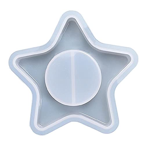 fünfzackige Stern-Kerzenhalter Epoxidharz Form Kerzenhalter Silikonform DIY Basteln Schmuck Dekorationen Gießform DIY Handwerk Dekorationen Form von UNF