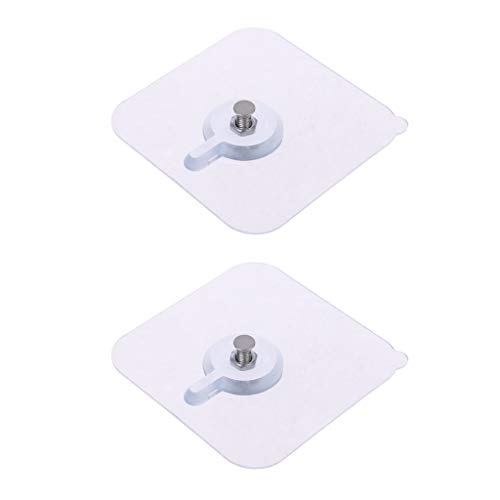 2 x nahtlose, selbstklebende Nagelhakenhalter, Wandaufhängung, Set für Foto F, kleine Haken von UNFAIRZQ
