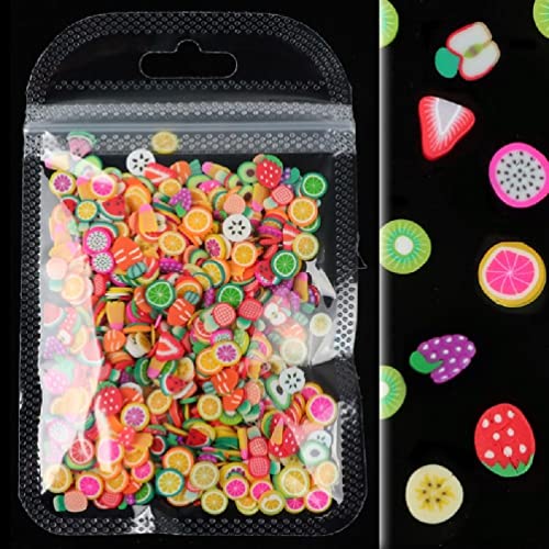 UNFAIRZQ 3D winzige gemischte Früchte, Süßigkeiten, Scheiben, verschiedene Teile, bunte Charms, DIY, Basteln, Epoxidharz, Füllstoff, Nagelkunst, Handwerk von UNFAIRZQ