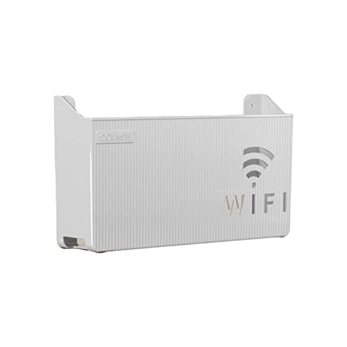 UNFAIRZQ Aufbewahrungsbox für WLAN-Router, Wandmontage, Kabel-Power-Draht-Halterung, Organizer für Zuhause, Schlafzimmer, Wohnzimmer, Wandregal, Wandmontage, WLAN-Router, Aufbewahrungsbox von UNFAIRZQ