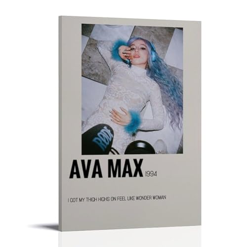 Ava Max Singer Classic Action Minimalist Poster Dekorative Malerei Leinwand Wandkunst Wohnzimmer Poster Schlafzimmer Malerei,Wandkunst Bilddruck Moderne Familienzimmer Dekor 16x24inch(40x60cm) von UNFANRWZW