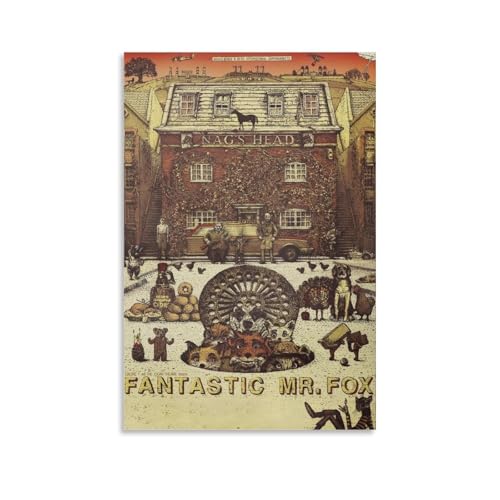 Fantastic Mr. Fox Classic Movie Retro Art Poster Dekorative Malerei Leinwand Wandkunst Wohnzimmer Poster Schlafzimmer Malerei,Wandkunst Bilddruck Moderne Familienzimmer Dekor 08x12inch(20x30cm) von UNFANRWZW