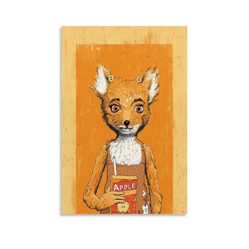 Fantastic Mr. Fox Movie Retro Style Poster Dekorative Malerei Leinwand Wandkunst Wohnzimmer Poster Schlafzimmer Malerei,Wandkunst Bilddruck Moderne Familienzimmer Dekor 08x12inch(20x30cm) von UNFANRWZW