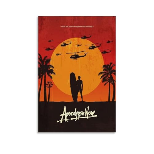UNFANRWZW Apocalypse Now Movie Minimalist Poster Dekorative Malerei Leinwand Wandkunst Wohnzimmer Poster Schlafzimmer Malerei,Wandkunst Bilddruck Moderne Familienzimmer Dekor 12x18inch(30x45cm) von UNFANRWZW