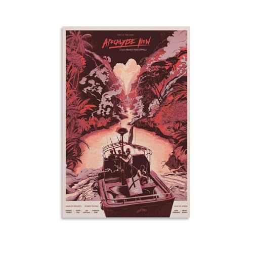 UNFANRWZW Apocalypse Now Movie Retro Art Poster Dekorative Malerei Leinwand Wandkunst Wohnzimmer Poster Schlafzimmer Malerei,Wandkunst Bilddruck Moderne Familienzimmer Dekor 08x12inch(20x30cm) von UNFANRWZW