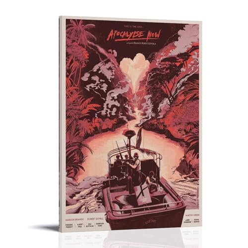 UNFANRWZW Apocalypse Now Movie Retro Art Poster Dekorative Malerei Leinwand Wandkunst Wohnzimmer Poster Schlafzimmer Malerei,Wandkunst Bilddruck Moderne Familienzimmer Dekor 08x12inch(20x30cm) von UNFANRWZW