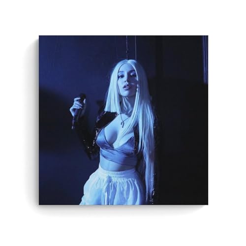 UNFANRWZW Ava Max Singer Classic Art Poster Dekorative Malerei Leinwand Wandkunst Wohnzimmer Poster Schlafzimmer Malerei,Wandkunst Bilddruck Moderne Familienzimmer Dekor 24x24inch(60x60cm) von UNFANRWZW