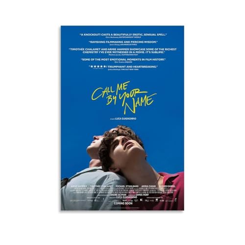 UNFANRWZW Call Me by Your Name Movie Poster Dekorative Malerei Leinwand Wandkunst Wohnzimmer Poster Schlafzimmer Malerei,Wandkunst Bilddruck Moderne Familienzimmer Dekor 12x18inch(30x45cm) von UNFANRWZW