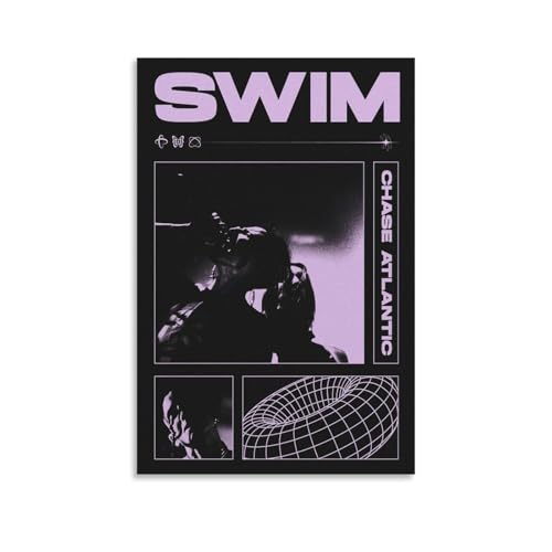 UNFANRWZW Chase Atlantic Swim Album Poster Dekorative Malerei Leinwand Wandkunst Wohnzimmer Poster Schlafzimmer Malerei,Wandkunst Bilddruck Moderne Familienzimmer Dekor 20x30inch(50x75cm) von UNFANRWZW