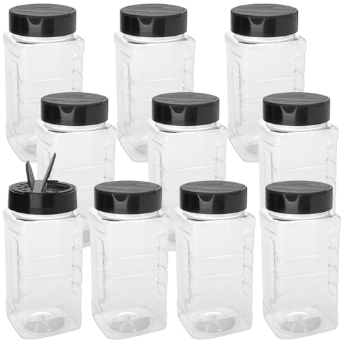 UNGFEI Gewürzstreuer aus Kunststoff, 500 ml, mit Streudeckel, leere Gewürzflasche, Kunststoff-Gewürzbehälter für Zucker, Salz, Gewürze und Kräuter, 10 Stück UNGFEI Gewürzstreuer aus Kunststoff, 500 ml, mit Streudeckel, leere Gewürzflasche, Kunststoff-Gewürzbehälter für Zucker, Salz, Gewürze und Kräuter, 10 Stück von UNGFEI