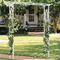 Unho - Rosenbogen Torbogen Metall Rankbogen Gartenbogen Hochzeitsbogen Garten Dekoration, 206 x 41 x 208 cm von UNHO