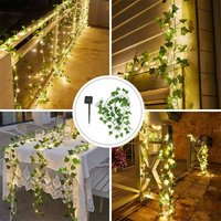 Efeu Lichterkette Girlande 2m mit 20LEDs LED-Lichterkette Blatt-Lichterkette Dekoration für Party, Hochzeit, Garten, Zimmer, Innen - Unho von UNHO